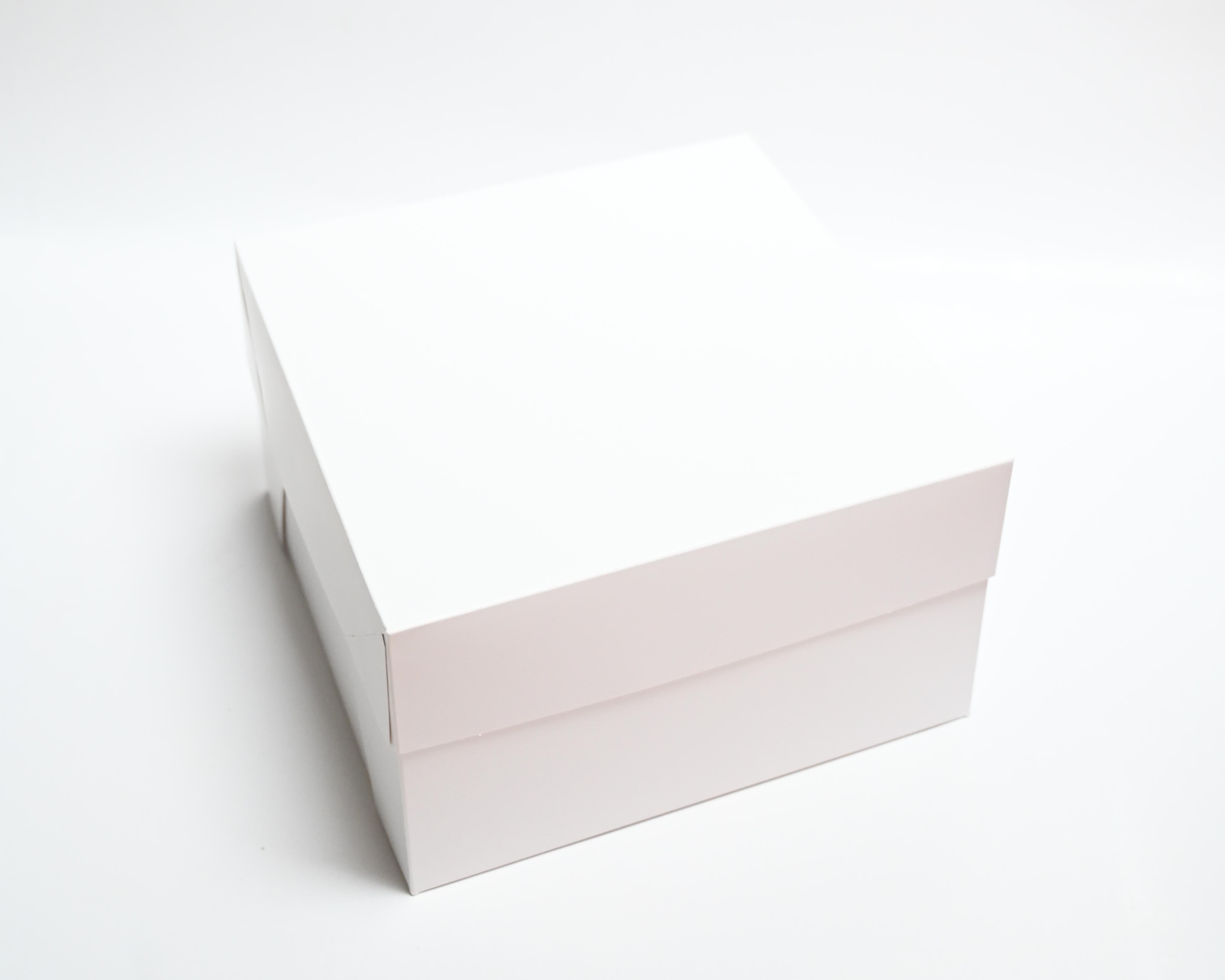 White Cake Boxes - 12 Inch square with lid (Pack of 10)