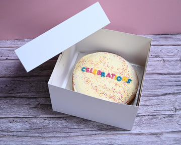 White Cake Boxes - 12 Inch square with lid (Pack of 10)