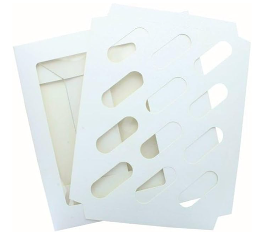 12 Hole Cupcake Box - Teethed Inserts (Pack of 10)
