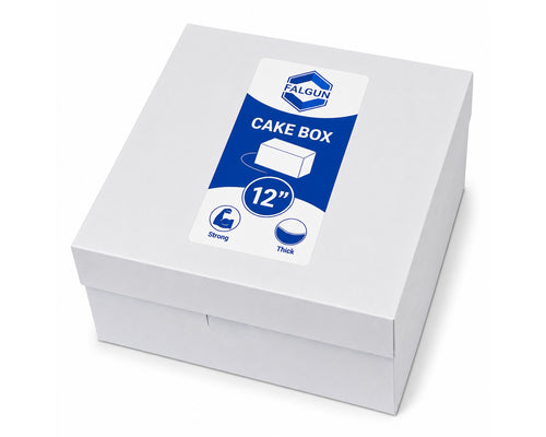 12 inch x 12 inch x 6 inch Standard Cake Boxes & Lid | Falgun wholesale cake packaging UK