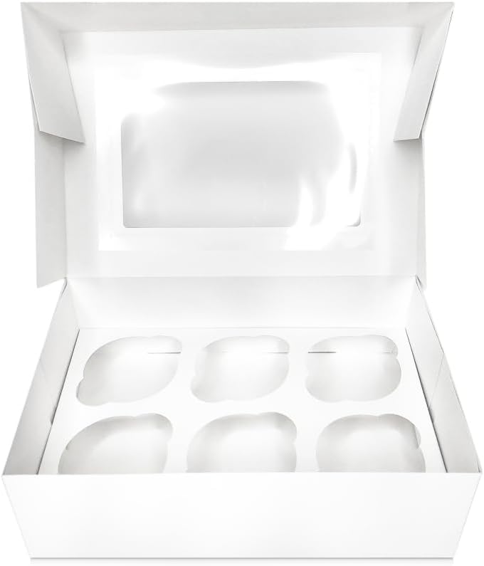 6 Hole Cupcake Box (Pack of 10)