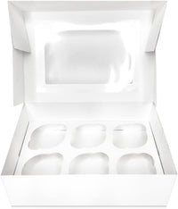 6 Hole Cupcake Boxes - Falgun premium wholesale cake packaging UK