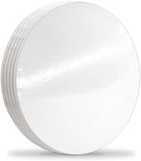 14" White Gloss Round Cake Board 12mm