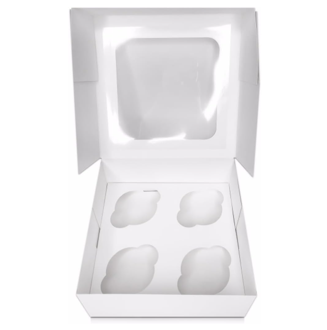 4 Hole Cupcake Box